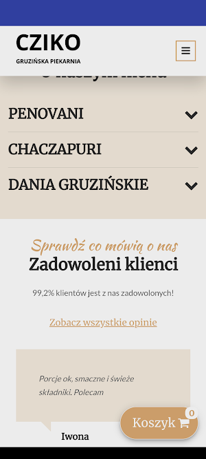 Cziko piekarnia gruzińska Screenshot 0