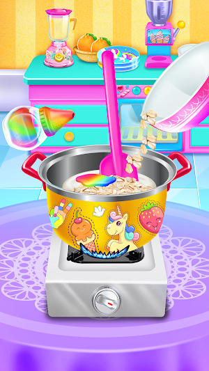 Rainbow Ice Cream Sandwich Maker🌈 Ice Cream Shop Screenshot 2