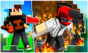 Chainsaw Man Mod MInecraft PE Screenshot 3