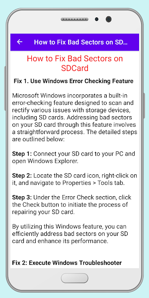 SD Card Repair Method Guide Screenshot 2