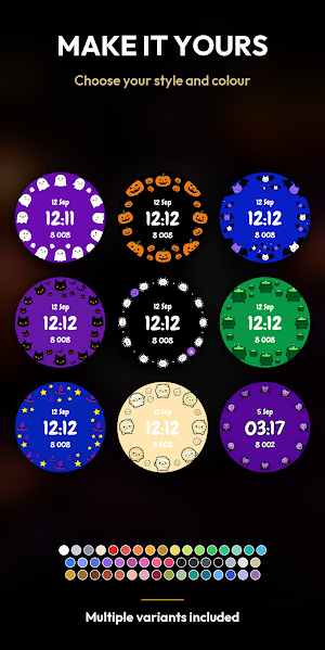 Kawaii Ghosts – Watch Face Screenshot 1