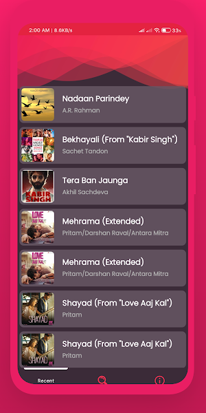 Music Finder - Recognition songs & Lyrics Screenshot 3