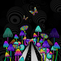 Colorful Mushroom - Wallpaper