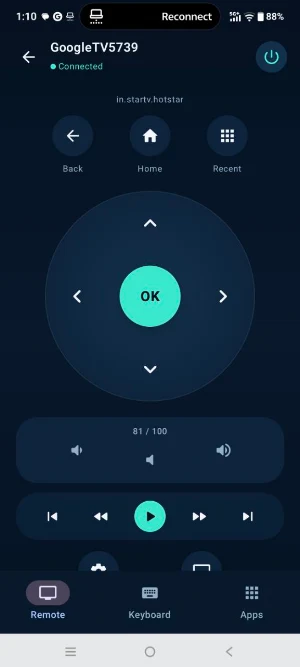 Orbit: Android TV Remote Screenshot 1