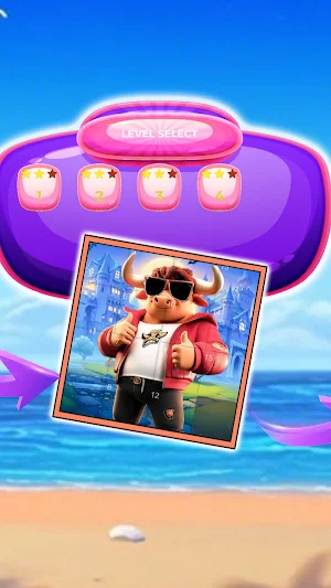 Beach Bull Puzzle Blitz Screenshot 2