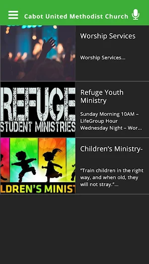Cabot United Methodist Church Screenshot 1