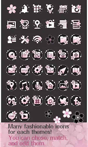 icon&wallpaper-Night Blossoms- Screenshot 3