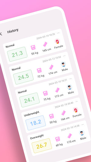 HealthScale BMI Screenshot 2