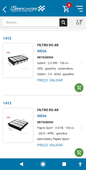 HD Lubrificantes Screenshot 2