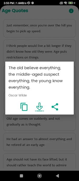 Age Quotes and Sayings Screenshot 2