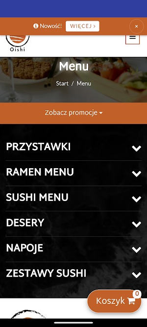 Oishi Japanese Restaurant Screenshot 0