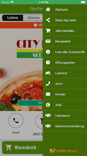 City Pizza Service Screenshot 2