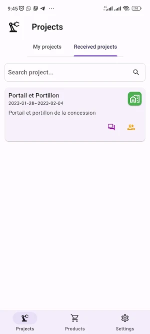 Projects Cost Tracking Screenshot 0