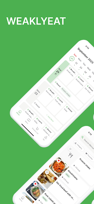 WeaklyEat: Meal Plan & Grocery Screenshot 0