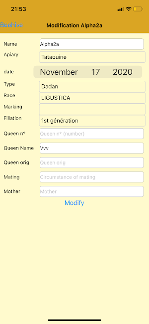 I manage my apiaries Screenshot 2