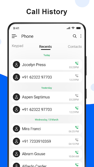Contacts Screenshot 1