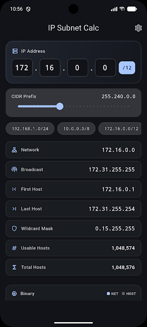 IP Subnet Calculator: CIDR Screenshot 3