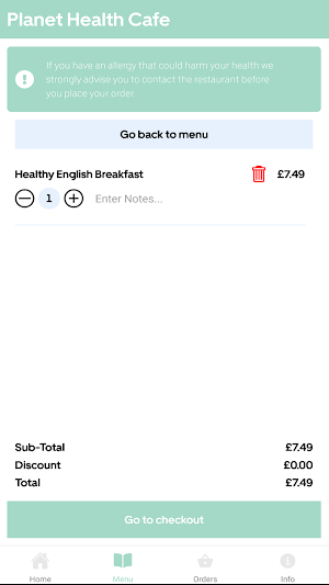 Planet Health Cafe Screenshot 3