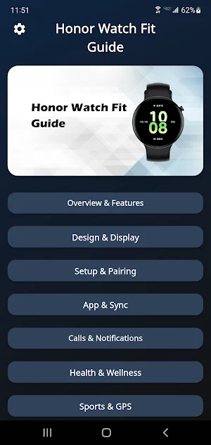 Honor Watch Fit Guide Screenshot 1