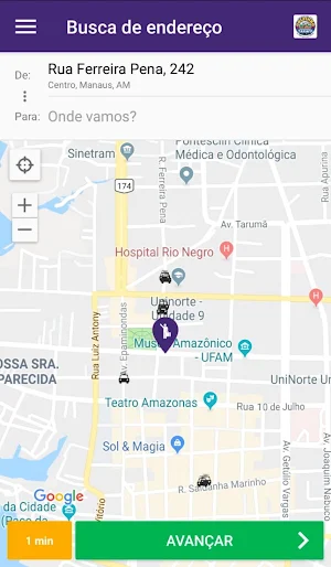 Manaus Rádio Táxi Golfinho Screenshot 2