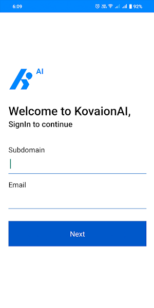 KovaionAI Platform Screenshot 1
