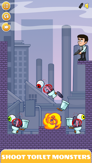 Eye Attack: Toilet Monster War Screenshot 1