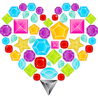 Animated Color by Number: Diamonds, Crystals, Neon