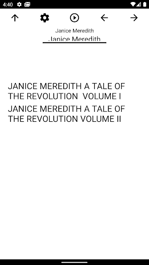 Book, Janice Meredith Screenshot 0