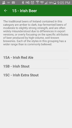 BJCP 2015 Beer Styles Screenshot 2
