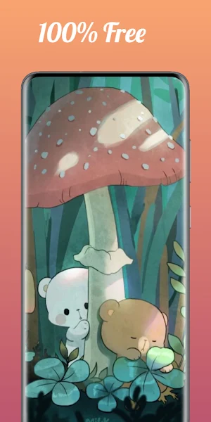Cute Ear Bear Wallpapers 4K Screenshot 3