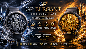 GP Elegant City Watch Face Screenshot 2