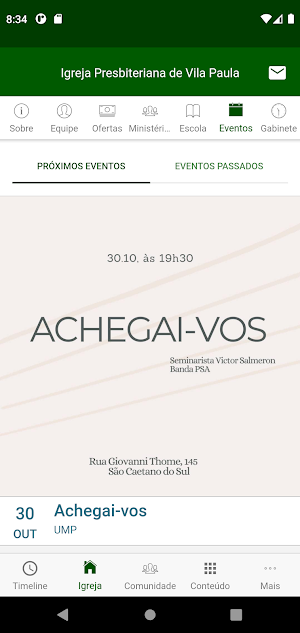 Igreja Presbiteriana de Vila Paula Screenshot 3
