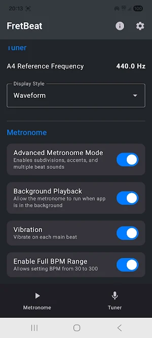 Guitar Practice Metronome Screenshot 2