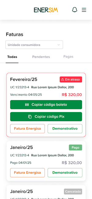 Portal do Associado Enersim Screenshot 3