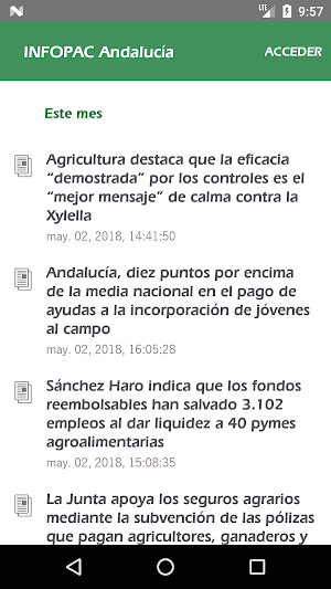InfoPAC Andalucía Screenshot 1