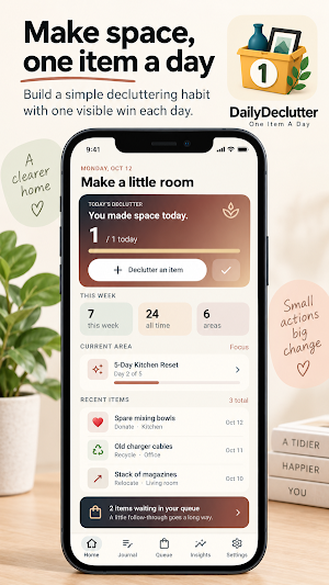 Daily Declutter: Home Tracker Screenshot 0
