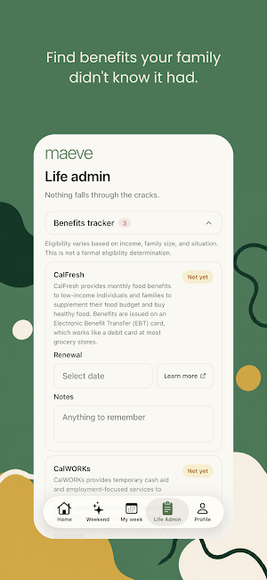 Maeve - Family Planner Screenshot 2
