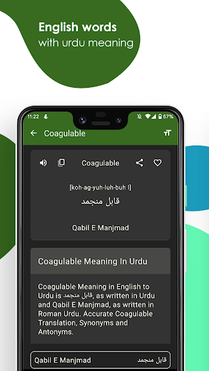 English to Urdu Dictionary Screenshot 1