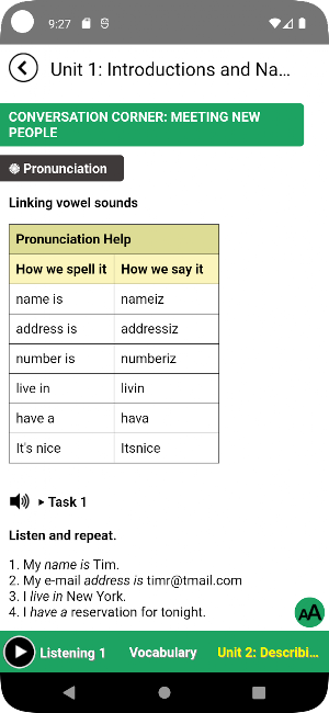Basic for Listening Screenshot 2