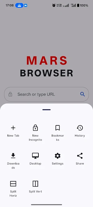Mars Browser: Split Browser Screenshot 3