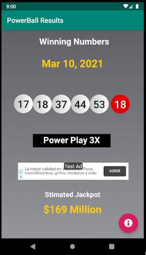 Megamillions and Powerball Lottery Live Results Screenshot 2