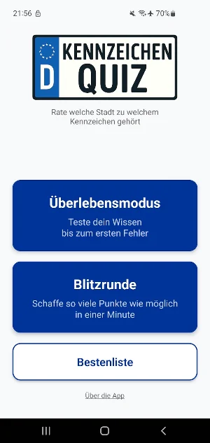 Kennzeichen-Quiz Screenshot 0
