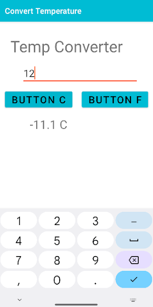 Convert Temperature Screenshot 1