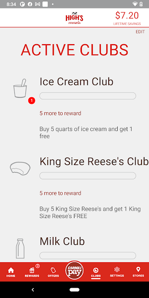 High’s Rewards Screenshot 2