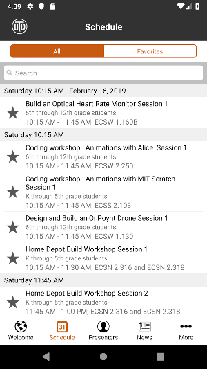 Jonsson School Engineering Day Screenshot 1