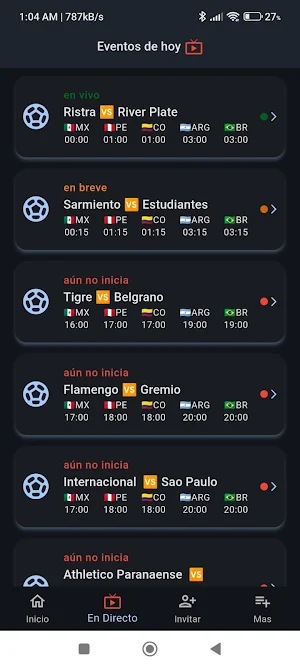 Futbol Play en Vivo Screenshot 1