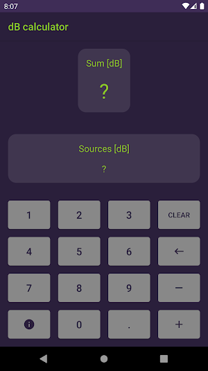 dB calculator Screenshot 1