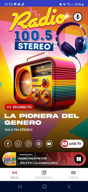 Radio RSN 100.5 FM Stereo Screenshot 1