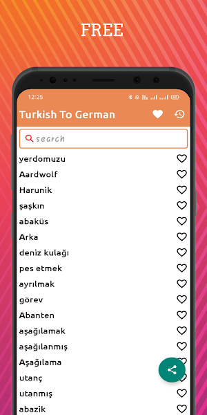 Turkish To German Dictionary O Screenshot 0