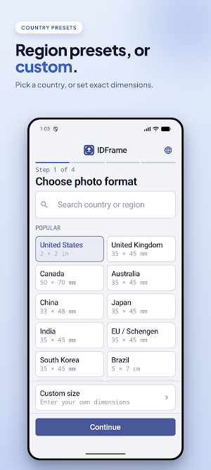 IDFrame: Passport Photo Maker Screenshot 2